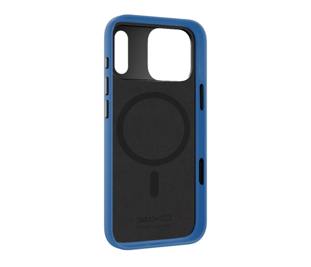YAXO Leather Gear Slim Case MagSafe iPhone 17 Pro Max Blue - 1455885 - zdjęcie 3